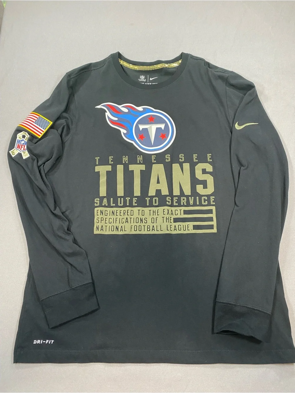 Nike Black Tennessee Titans 'Salute to Service' Long Sleeve Tee